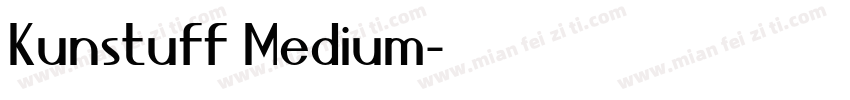 Kunstuff Medium字体转换